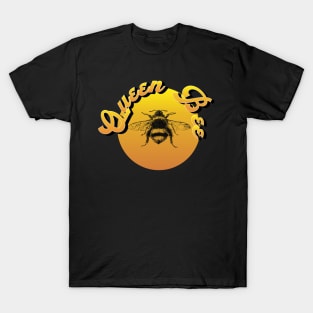 Retro 80s Tropical Sun Vaporwave Summer Queen Bee T-Shirt